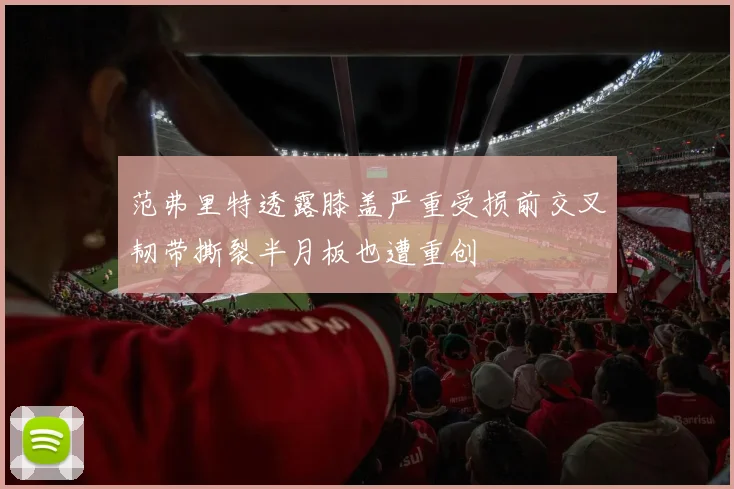 范弗里特透露膝盖严重受损前交叉韧带撕裂半月板也遭重创